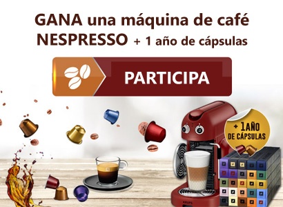 Cafetera Nespresso + 1 año de cápsulas