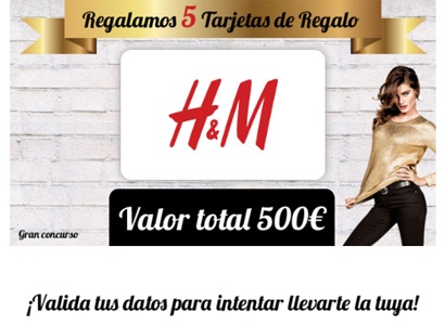 500 euros para las tiendas H&M