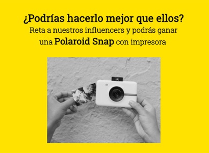 Cámara Polaroid con impresora