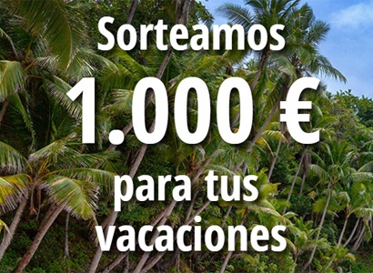 1.000 euros para tus vacaciones