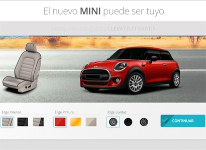 Un coche Mini Cooper 2017