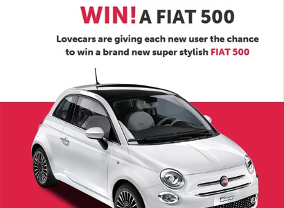 Un coche Fiat 500