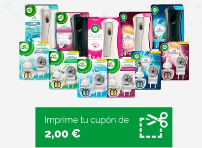 Hasta 2 euros de descuento en ambientadores Airwick