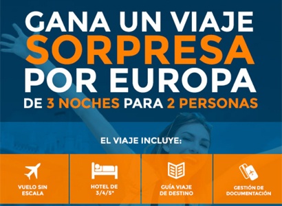 Viaje para 2 personas a Europa