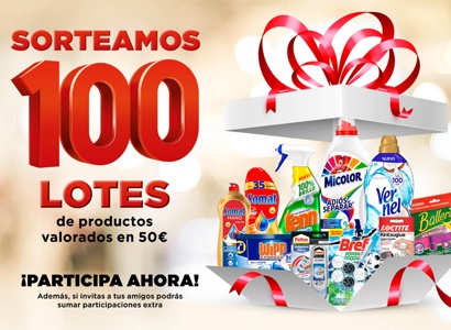 100 Lotes de productos valorados en 50 euros cada uno