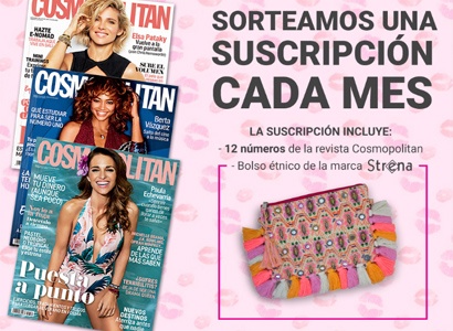 Suscripción a la revista Cosmopolitan y bolso étnico