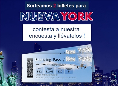 2 billetes para Nueva York