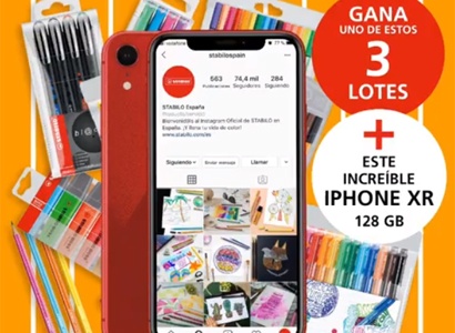 Sorteo de un iPhone XR y lotes de Stabilo