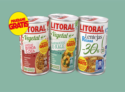 Una muestra gratis de los productos Litoral de Nestlé