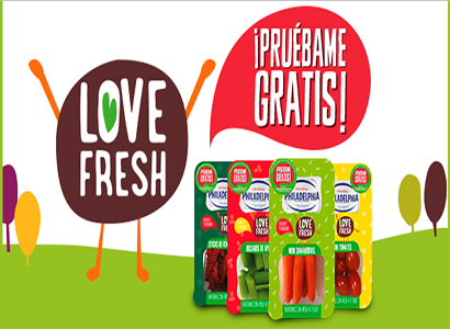 Una muestra gratis de los productos Love Fresh con Philadelphia