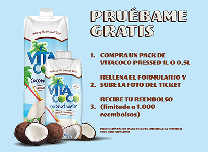 Reembolso de una bebida Vita Coco