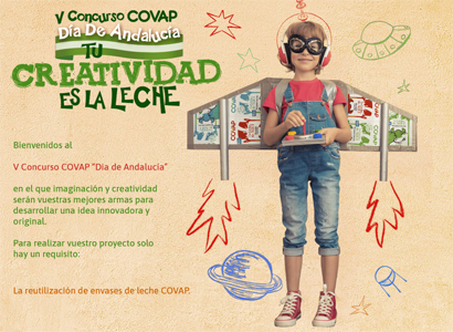 Un lotes de batidos COVAP, artículos escolares y un diploma de reconocimiento 