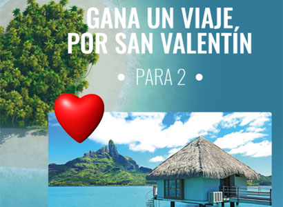 Viaje para dos para celebrar San Valentín