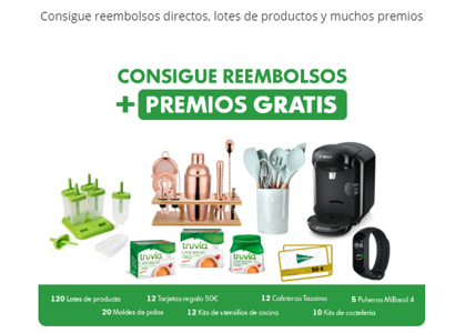 12 reembolsos y 191 premios en productos Truvía y otros