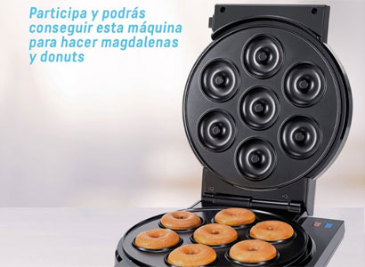 Una máquina para hacer magdalenas y donuts