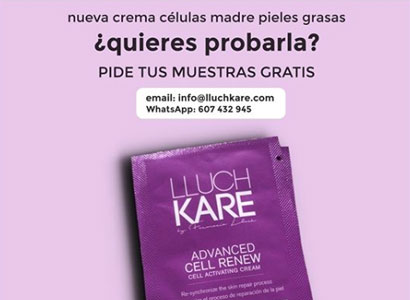 Muestras gratis de la crema antiedad de Lluckare