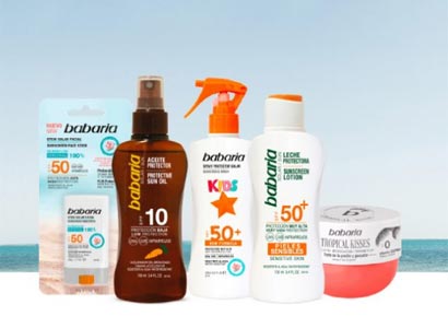 20 lotes de protectores solares Babaria Sun Care