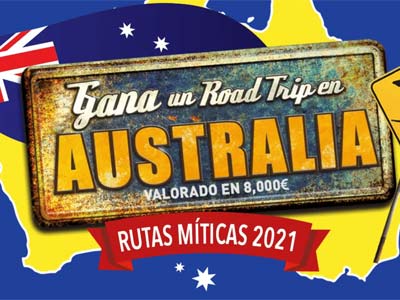 1 Road Trip en Australia valorado en 8000€ y 12 tarjetas regalo de Click&Gift