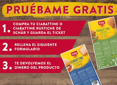 150 reembolsos de 3,20€ por la compra de productos Ciabattine y Ciabattine Rustiche