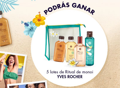 Lotes de Yves Rocher y tarjetas de regalo Kiabi