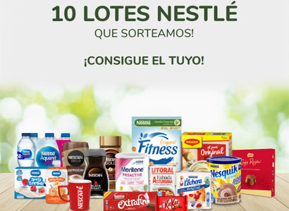 10 lotes de productos Nestlé mensuales