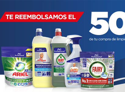 1.000 reembolsos por el 50% de la compra de productos P&G Professional