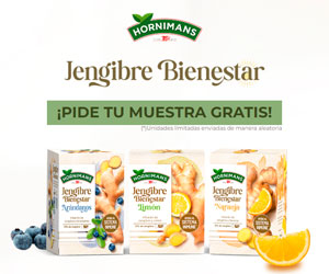 Muestras gratis de infusiones Jengibre Bienestar Hornimans